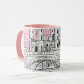 Meisje met bloemen mok (Voorkant links)