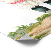  meisje met bloemen poster (Hoek)