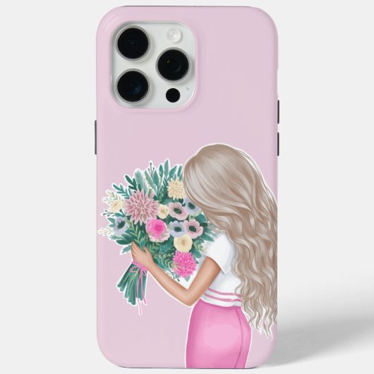Meisje Met Bloemen Telefoonhoesje – Zacht & Dromer Case-Mate iPhone Case (Achterkant)