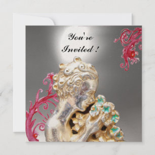 MEISJE MET BLOEMEN , Witte Maansteen Kaart