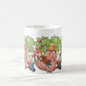 meisje met bloementuin charme koffiemok (Center)