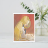 Meisje met Blonde Hair, Helene Schjerfbeck Briefkaart (Staand voorkant)