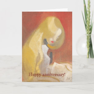 Meisje met Blonde Hair, Helene Schjerfbeck Kaart