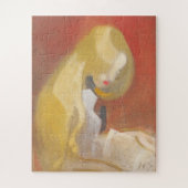 Meisje met Blonde Hair, Helene Schjerfbeck Legpuzzel (Verticaal)
