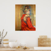 Meisje met bont van Toulouse-Lautrec Poster (Keuken)