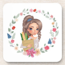 Meisje met boodschappen