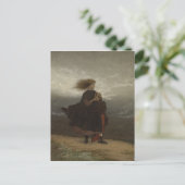 Meisje met Book Johnson Painting Briefkaart (Staand voorkant)