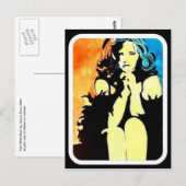 Meisje met Briefkaart van Boa (Voorkant / Achterkant)