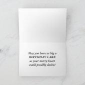  meisje met Cake Kaart (Binnen)