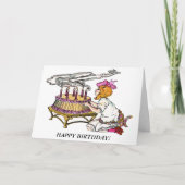  meisje met Cake Kaart (Voorkant)