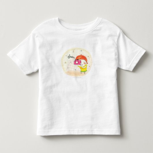 Meisje met camera, klikken kinder shirts (Voorkant)