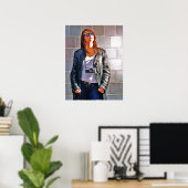 Meisje met camera poster (Thuiskantoor)