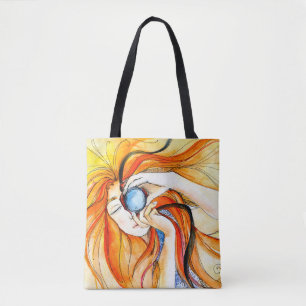 Meisje met camera tote bag