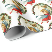 meisje met carf cadeaupapier (Rol Hoek)