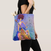 Meisje met Cello Musical Canvas tas Fantastic Melo (Dichtbij)