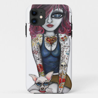 Meisje met Chihuahua Case-Mate iPhone Case