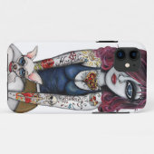 Meisje met Chihuahua Case-Mate iPhone Case (Achterkant (horizontaal))