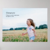 Meisje met chiropractisch poster (Voorkant)