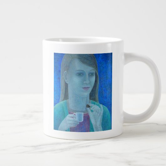 Meisje met chocolade 2011 grote koffiekop (Rechts)