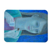 Meisje met chocolade 2011 magneet (Horizontaal)