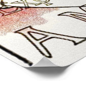 Meisje met Daisies in Hair Poster Print (Hoek)