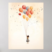 Meisje met de ballonnen poster (Voorkant)