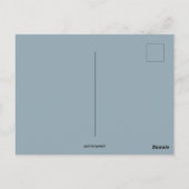 Meisje met de blauwe sjerp en Bonnet Pasen Groet Briefkaart (Achterkant)