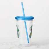 Meisje met de doos van de Kerstmisgift Acryl Drinkbeker (Links)