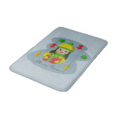 Meisje met de doos van de Kerstmisgift Badmat (Gekanteld)