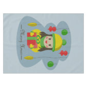 Meisje met de doos van de Kerstmisgift Tafelkleed (Voorkant (Horizontaal))