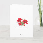 Meisje met de Kaart van Papavers ~ (Achterkant)