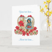 Meisje met de Kaart van Papavers ~ (Gele Bloem)