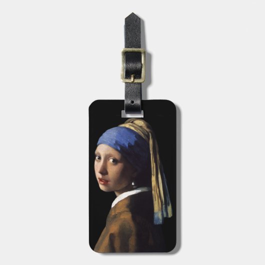 meisje met de parel bagagelabel (Voorkant verticaal)