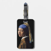 meisje met de parel bagagelabel (Achterkant verticaal)