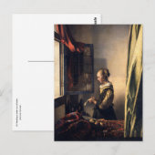 Meisje met de parel briefkaart (Voorkant / Achterkant)