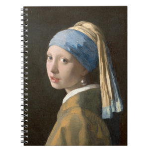 Meisje met de parel-Johannes Vermeer Kunst Notitieboek