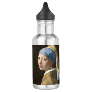 Meisje met de Parel-Johannes Vermeer Kunst Waterfles