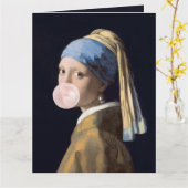 Meisje met de Parel Kaart (Gele Bloem)