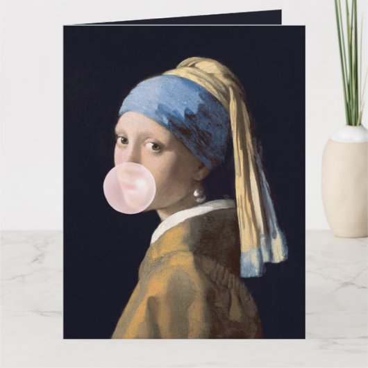 Meisje met de Parel Kaart (Voorkant)