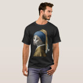 Meisje met de Parel Kat 1 T-shirt (Voorkant volledig)