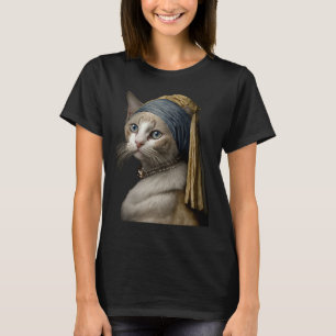 Meisje met de Parel Kat T-shirt