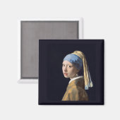 Meisje met de parel, Vermeer Magneet (Voorkant / Achterkant)