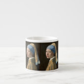 Meisje met de Parelaarde Espresso Kop (Voorkant)