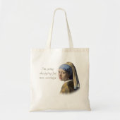 Meisje met de Parelaarde Tote Bag (Voorkant)
