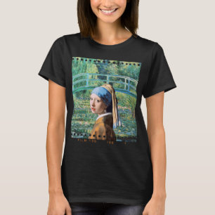 Meisje met de Parelaarde, water Lily Pond T-shirt