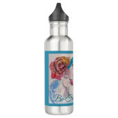 Meisje met de rode rozenBeret-Waterverf ben je tro Waterfles (Links)