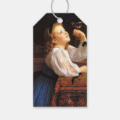 Meisje met de vogel (door William-Adolphe Bouguere Cadeaulabel (Voorkant)