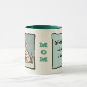 meisje met Dog en Funny Sarcasm Quote Mok (Midden)