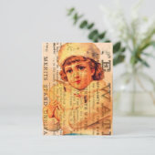  meisje met duik en AD Briefkaart (Staand voorkant)