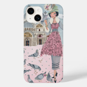 Meisje met duiven in Venetië Italië   Iphone 7 plu Case-Mate iPhone 14 Hoesje